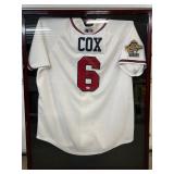 #196 Bobby Cox Autographed & Inscribed “95’ WS Champs” #6 Atlanta Braves 1995 World Series Jersey w/