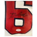 #196 Bobby Cox signed Braves Jersey - 95 WS Patch & Ins. - JSA COA - framed