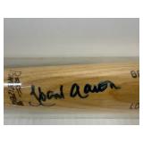 #102 Hank Aaron Signed Lousville Slugger Powerized Genuine 180 Baseball Bat 
