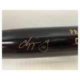 #109 Chipper Jones Signed and Inscribed 10 Black Young Bat Co. Professional Model Baseball Bat