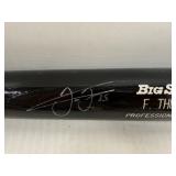 #110 Frank Thomas Signed Black Rawlings Adirondack Big Stick Professional Baseball Bat 