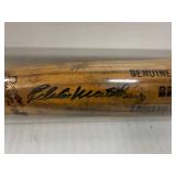 #111 Eddie Matthews Atlanta Braves Signed Louisville Slugger 215 Powerized Genuine S216 Cracked Base