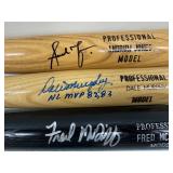 #112 (3) Autographed Bats- Andrew Jones & Fred McGriff