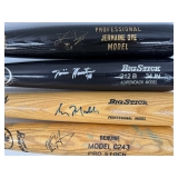 #114 (4) Autographed Baseball Bats