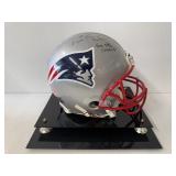 #119 Tom Brady Patriots signed helmet “6X SB CHAMP” inscription with Tristar and  Fanatics COA with 