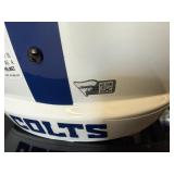 #121 Peyton Manning Colts signed helmet “HOF ‘21” inscription with Fanatics COA  with acrylic case