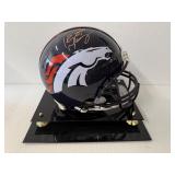 #122 Peyton Manning Broncos signed helmet with Fanatics COA with acrylic case
