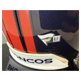 #122 Peyton Manning Broncos signed helmet with Fanatics COA with acrylic case