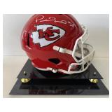 #123 Patrick Mahomes Chiefs signed helmet “SB LIV MVP” inscription with Beckett  COA with acrylic ca
