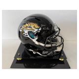 #127 Trevor Lawerence Jaguars signed helmet “2021 #1 Pick” inscription with Fanatics  COA with acryl