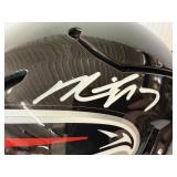 #129 Michael Vick 7 Falcons signed helmet with visor with JSA COA with glass case