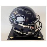#130 Russell Wilson 3 Seahawks signed helmet “SB XLVIII CHAMPS” inscription with  Russell Wilson Aut