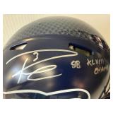 #130 Russell Wilson 3 Seahawks signed helmet “SB XLVIII CHAMPS” inscription with  Russell Wilson Aut