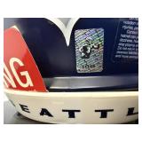 #130 Russell Wilson 3 Seahawks signed helmet “SB XLVIII CHAMPS” inscription with  Russell Wilson Aut