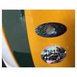 #131 Brett Favre 4 Packers signed helmet “‘95, ‘96, ‘97 MVP” inscription with Creative Sports