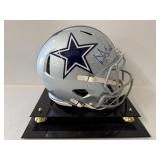 #133 Dak Prescott 4 Cowboys signed helmet with Beckett COA with acrylic case