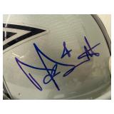 #133 Dak Prescott 4 Cowboys signed helmet with Beckett COA with acrylic case