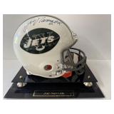 #136 Joe Namath 12 Jets signed helmet with acrylic case
