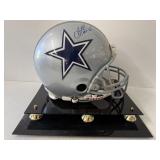 #138 Troy Aikman Cowboys signed with “ HOF ‘06” inscription with Troy Aikman COA  with acrylic case