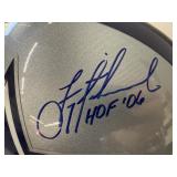 #138 Troy Aikman Cowboys signed with “ HOF ‘06” inscription with Troy Aikman COA  with acrylic case