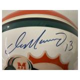#142 Dan Marino 13 Dolphins signed helmet with acrylic case