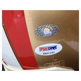 #143 Jerry Rice 49ers signed helmet “#80 SB XXIII MVP HOF 2010” inscription without
