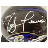 #144 Ray Lewis Ravens signed helmet with Beckett COA with acrylic case 