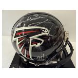 #147 Falcons Team signed helmet incl. Matt Ryan, Devonta Freeman, and other teammates  with acrylic 