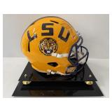 #150 Joe Burrow 9 LSU signed helmet “19 Heisman” inscription with JSA COA and  Fanatics COA with acr