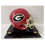 #152 Herschel Walker Georgia signed helmet “82 Heisman” inscription with Beckett  COA with acrylic c