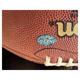 #157 Roger Staubach 12 Cowboys signed football Online COA with acrylic case