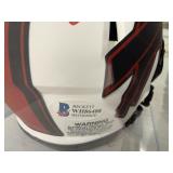#159 Josh Allen 17 Bills signed mini helmet with Beckett COA with acrylic case