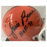 #160 Jim Brown Browns signed mini helmet “HOF 71” inscription with acrylic case