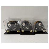 #164 (3) Mini helmets incl. Bradshaw, Greene & Harris