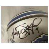 #166 Matthew Stafford 9 Lions signed mini helmet with Matthew Stafford COA and PSA  DNA COA with acr