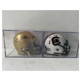 #169 (2) Lou Holtz Mini helmets incl. Notre Dame