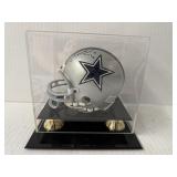 #170 Troy Aikman 8 Cowboys signed mini helmet with acrylic case