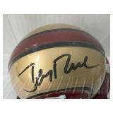 #173 (3) Mini helmets incl. Jerry Rice 49ers signed mini helmet 