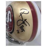 #173 Ronnie Lott 49ers signed mini helmet “HOF 00” with JSA COA 