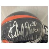 #175 Terrell Davis 30 Broncos  signed mini helmet with acrylic case