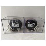 #178 (2) Mini helmets incl. Lawerence Taylor Giants signed mini helmet