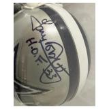 #180 (3) Mini helmets incl. Tony Dorsett Cowboys, etc.