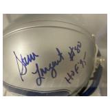 #182 (3) Mini helmets incl. Steve Largent Seahawks signed mini helmet 