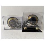 #181 (2) Mini helmets incl. Kurt Warner 13 Rams signed mini helmet “HOF 17” 