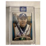 #41 2020 Topps Archives Signature Series Chipper Jones #206 Signed Card 1/1 