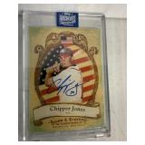 #42 2020 Topps Archives Signature Series Chipper Jones Signed AB10:B43llen & Ginter
