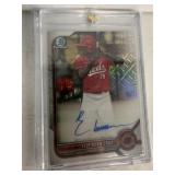 #32 2022 Bowman Chrome Refractor Mega Box Rookie Elly Del La Cruz Signed Card Certified