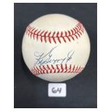 #64 Ken Griffy Jr. Signed Baseball 