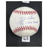 #68 Bobby Cocks with 96 World Champ inscribed Baseball