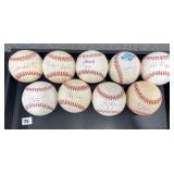 #75 Autographed Baseball Lot #1 incl. Warren Spahn, John Smoltz,